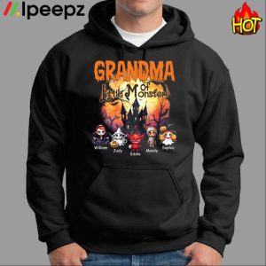 Grandma Of Little Monsters William Judy Eddie Mandy Sophia Shirt