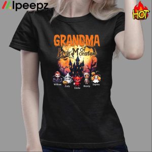 Grandma Of Little Monsters William Judy Eddie Mandy Sophia Shirt