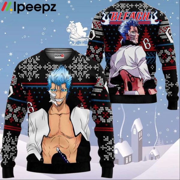 Grimmjow Jaegerjaquez Ugly Christmas Sweater Custom Anime BL Xmas Gifts