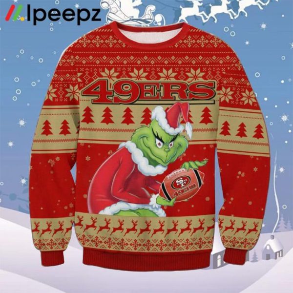 Grnch 49ers Christmas Sweater