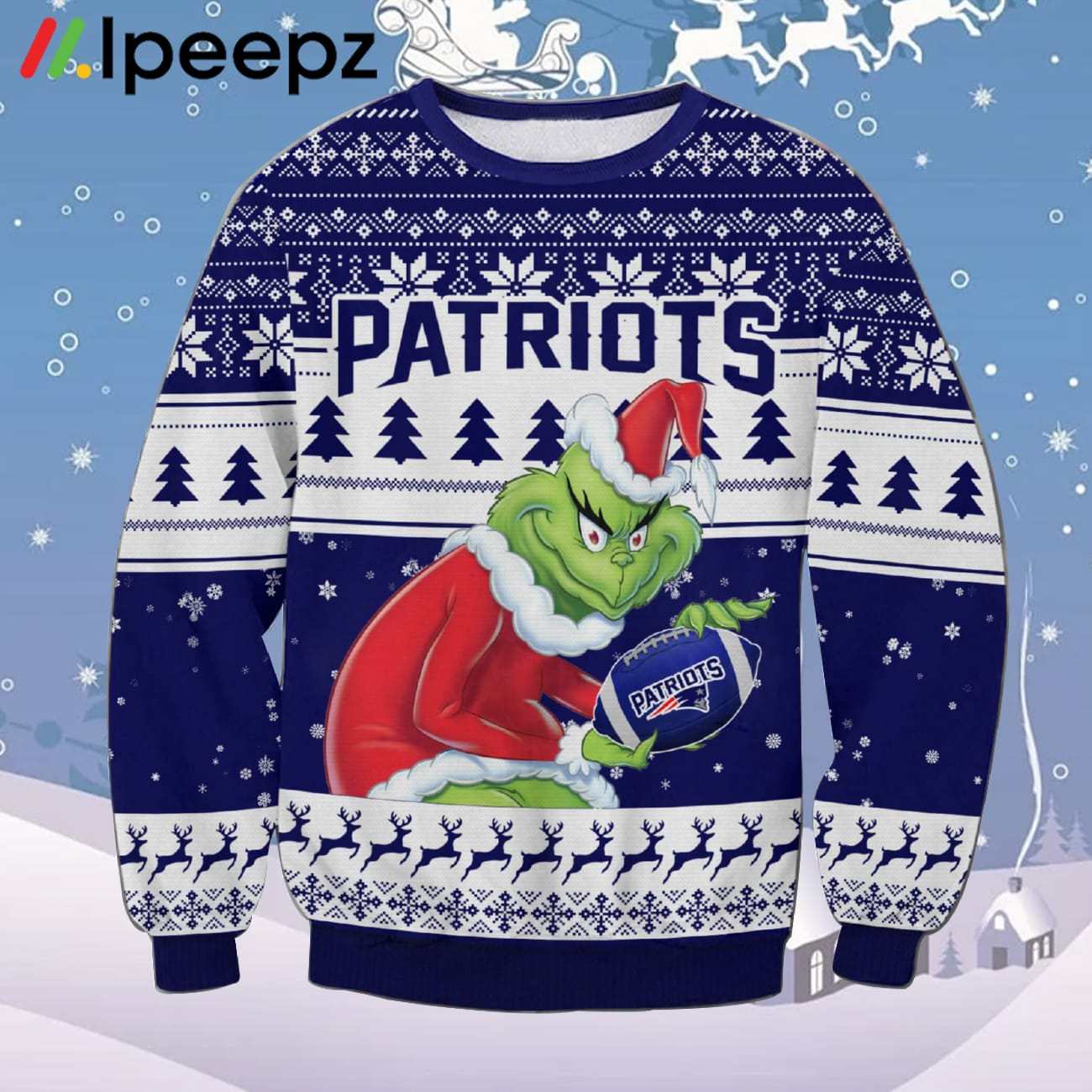 Grnch Patriot Ugly Christmas Sweater