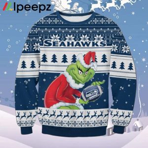 Grnch Seahawks Christmas Sweater