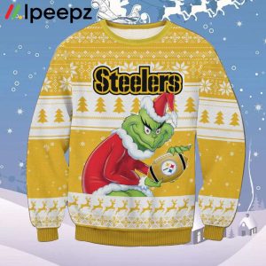 Grnch Steelers Ugly Christmas Sweater