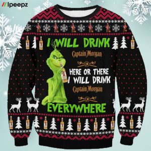 Grnh I Will Drink Captain Morgan Everywhere Christmas Sweater