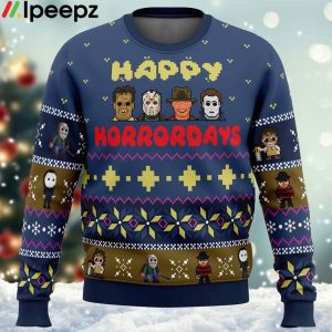 Happy Horrordays Halloween Ugly Christmas Sweater