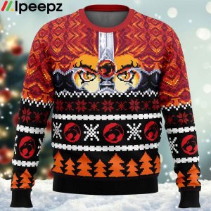 Ho Ho Hooo Holiday Thundercats Ugly Christmas Sweater