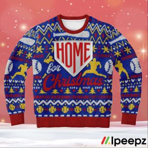 Home Run Baseball Uniform Ugly Christmas Sweater