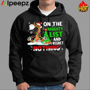 Horse On The Naughty List I Regret Nothing Shirt