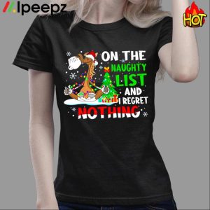 Horse On The Naughty List I Regret Nothing Shirt