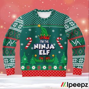 I Am The Ninja Elf Ugly Christmas Sweater