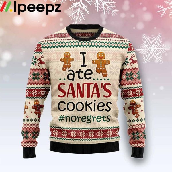 I Ate Santa‘s Cookie Christmas Funny Ugly Sweater