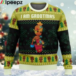 I am Grootmas Guardians of the Galaxy Marvel Ugly Christmas Sweater