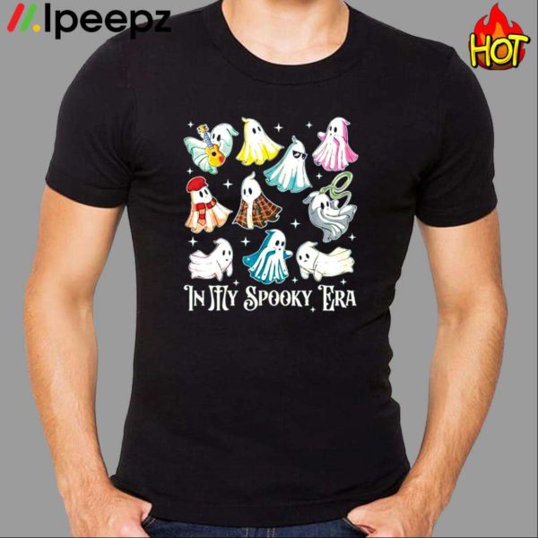 In My Spooky Era Music Lover Cute Ghost Halloween Shirt