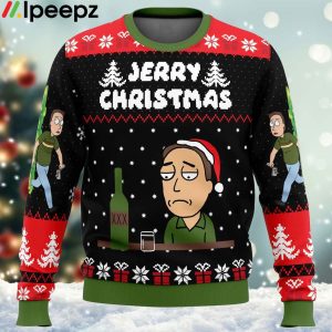 Jerry Christmas Rick and Morty Ugly Christmas Sweater