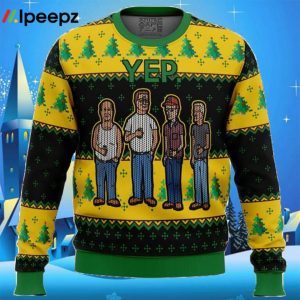 King of the Hill Yep Ugly Christmas Sweater