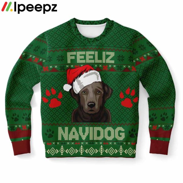 Labrador Feliz Navidog Ugly Christmas Sweater