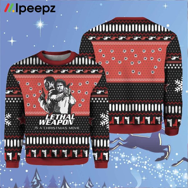 Lethal Weapon Is a Christmas Movie Ugly Christmas Sweater