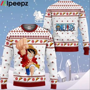 Luffy Custom Anime Ugly Christmas Sweater