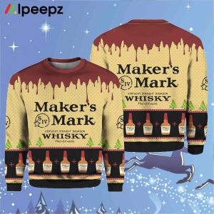 Makers Mark Kentucky Straight Bourbon Whisky Christmas Sweater