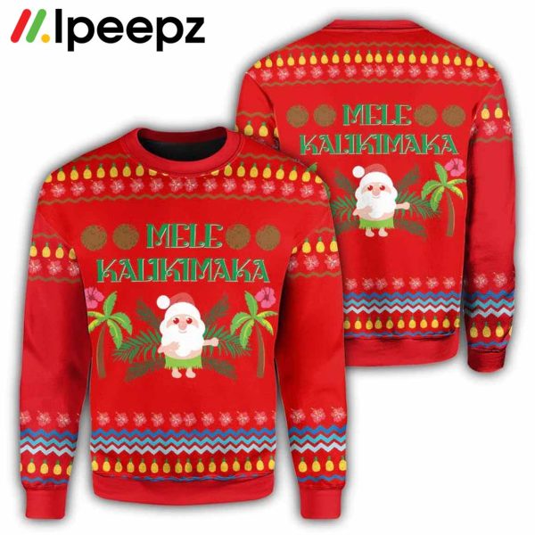 Mele Kalikimaka Ugly Christmas Sweater