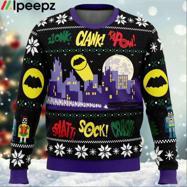 Nananana Christmas Batman DC Comics Ugly Christmas Sweater