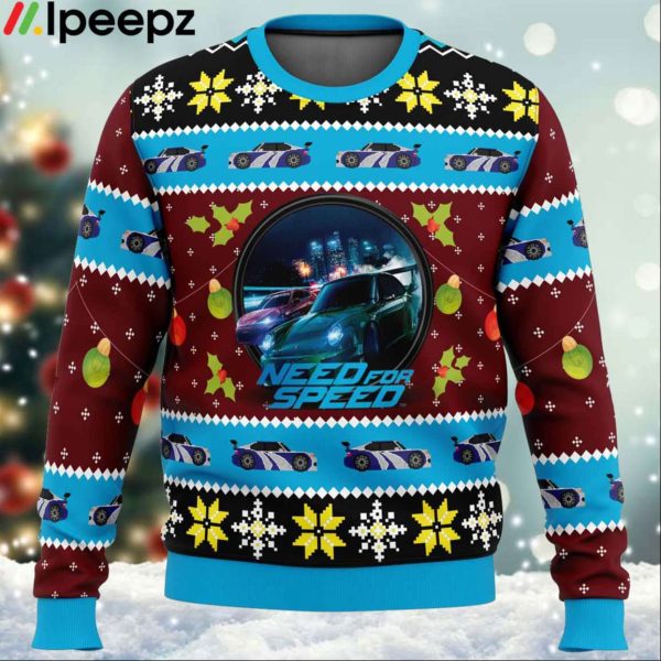 Need For Speed Ugly Christmas Sweater