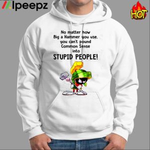 No Matter How Big A Hammer You Use, You Can't Pound Common Sense Into Stupid People Shirt 1