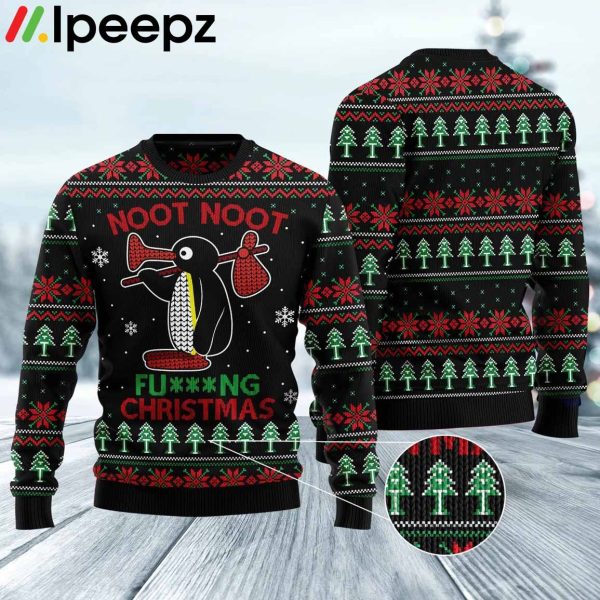 Noot Noot Penguin Christmas Pattern Funny Ugly Sweater