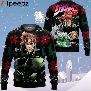 Noriaki Kakyoin Ugly Christmas Sweater Custom Anime JJBA Xmas Gifts