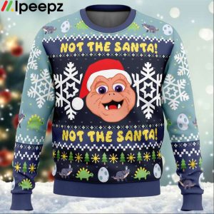 Not the Santa Dinosaurs Ugly Christmas Sweater