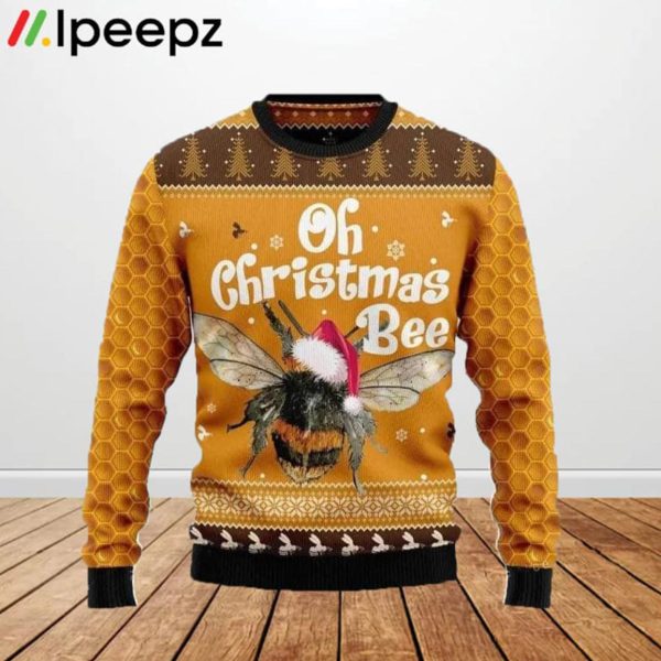 Oh Christmas Bee Hat Ugly Sweater