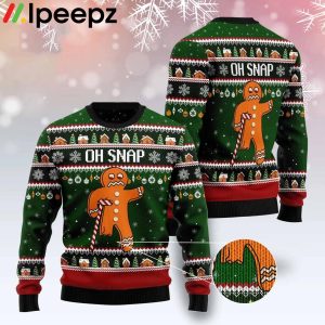 Oh Snap Orange Christmas Funny Ugly Sweater