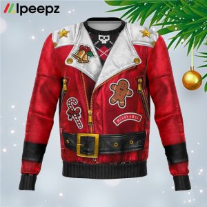 Oh What Fun It Is To Ride Biker Christmas Ugly Sweater