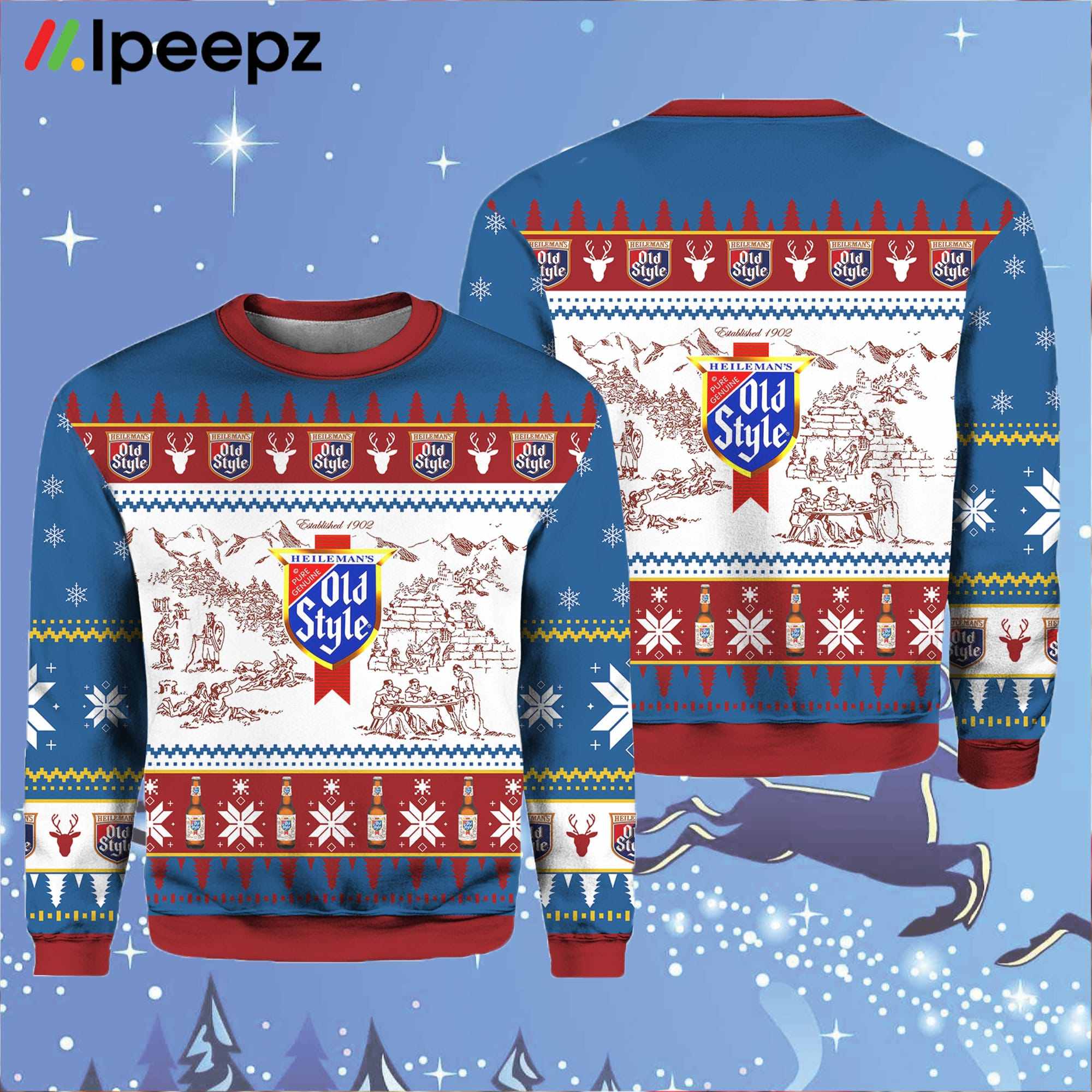 Old Style Christmas Ugly Sweater