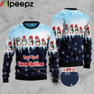 Penguin Hang Out Funny Ugly Sweater