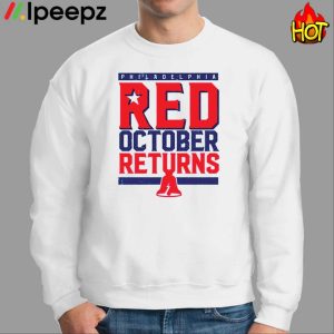 Ipeepz Philadelphia Phillies Red October Returns Shirt