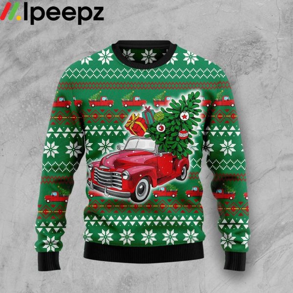 Pickup Truck Funny Ugly Sweater