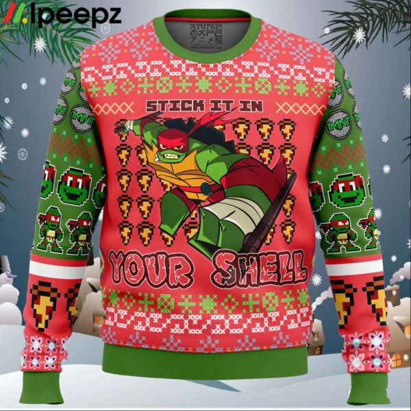 Raphael Rise of the Teenage Mutant Ninja Turtles Ugly Christmas Sweater