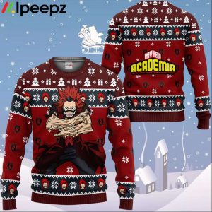 Red Riot Custom Anime Ugly Christmas Sweater