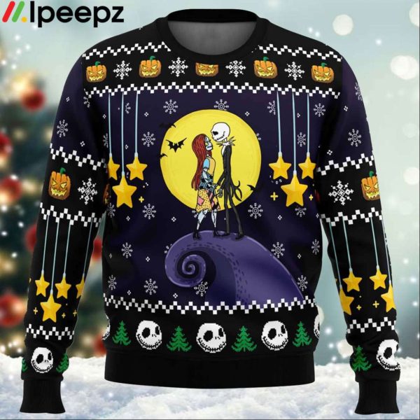 Romantic Nightmare The Nightmare Before Christmas Ugly Christmas Sweater