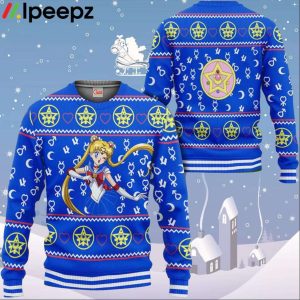 Sailor Ugly Christmas Sweater Sailor Anime Xmas Gifts Idea