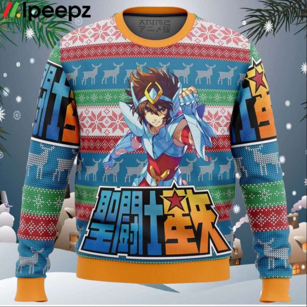 Saint Seiya Alt Ugly Christmas Sweater