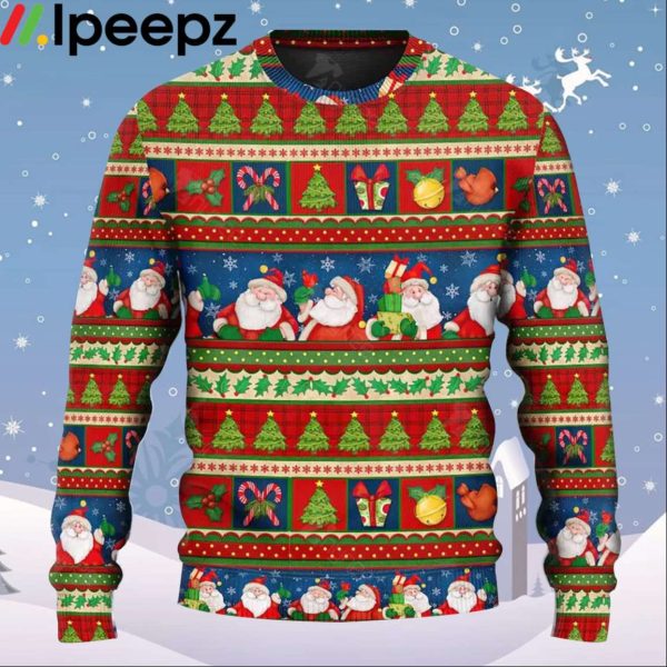 Santa Claus Happy Xmas Ugly Christmas Sweater