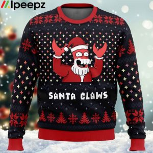 Santa Claws Zoidberg Futurama Ugly Christmas Sweater