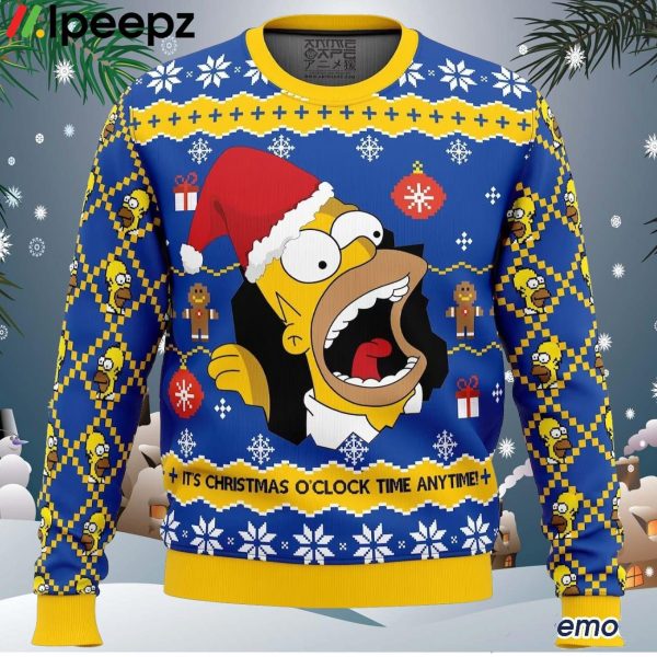 Santa Homer The Simpsons Ugly Christmas Sweater