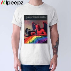 Satan Sewn With The LGBT Flag Shirt
