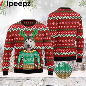 Siberian Husky Christmas Awesome Funny Ugly Sweater