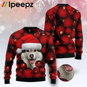 Siberian Husky Christmas Ugly Sweater