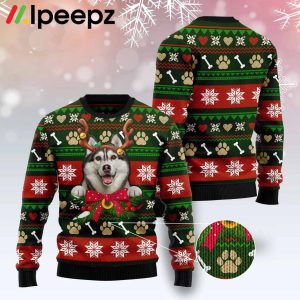 Siberian Husky Funny Ugly Sweater