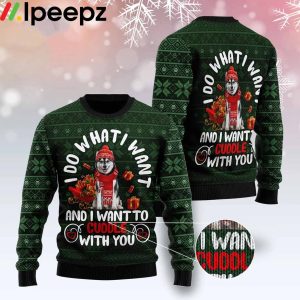 Siberian Husky I Do What I Want Christmas Funny Ugly Sweater